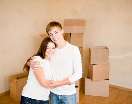 Commercial moving team preparing office relocation in Somers Town