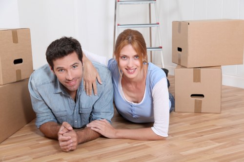 Removalists transporting household items from a Somers Town property