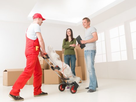 Packing and organising desks for an office move in Somers Town