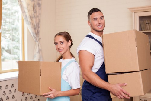 Room-by-room unpacking support in a Somers Town property