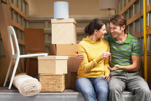 Careful loading for a residential move in Somers Town