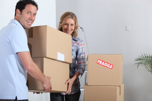 Local van service near Somers Town flats and buildings