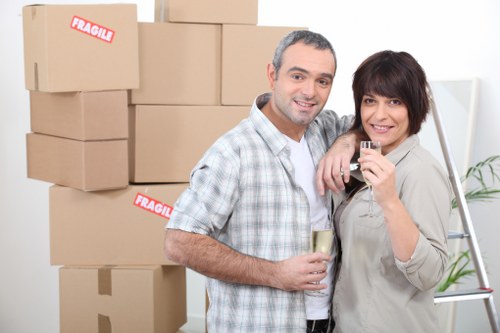 Securely loaded van for a professional Man With Van Somerstown service